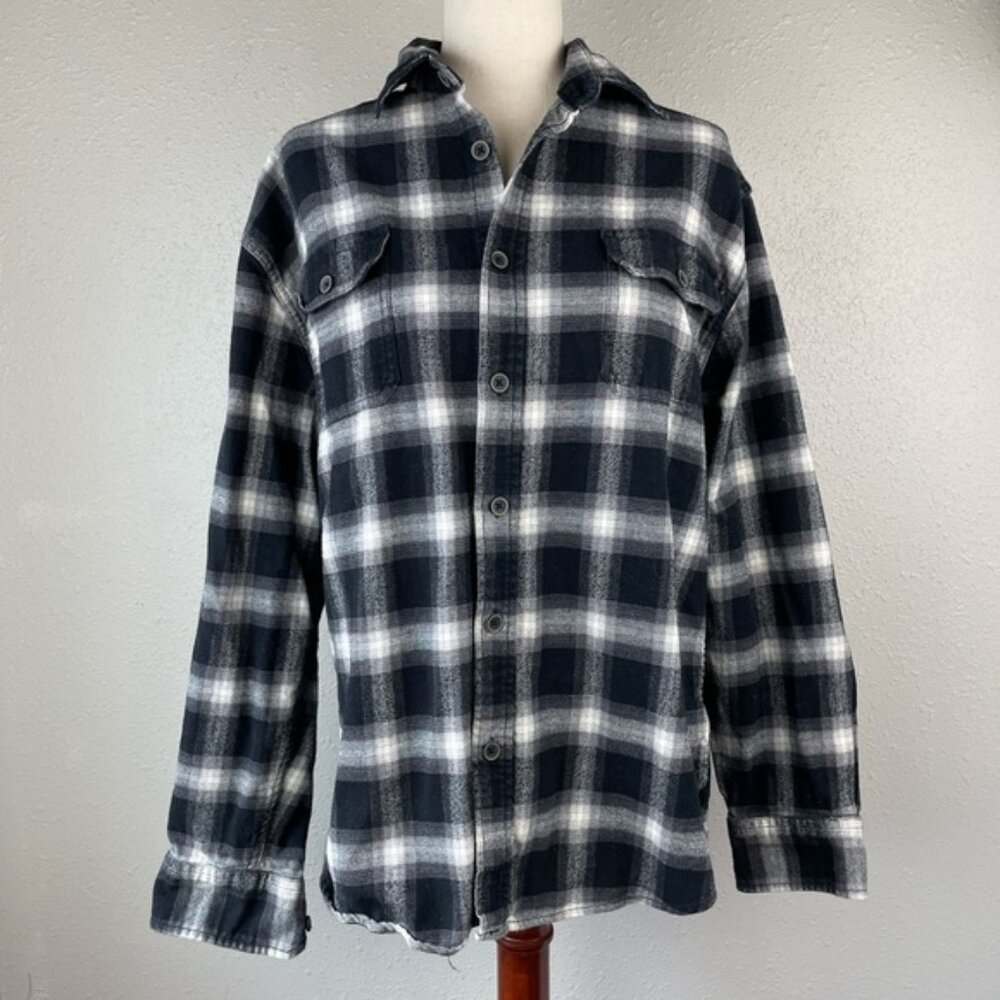 JACHS Flannel Button Down Shirt Size L EUC